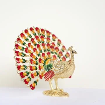 A peacock statue Stock Photos