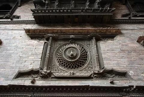 Peacock Window Foto stock