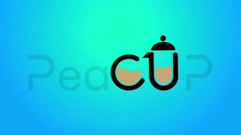 PeaCup Logo Stock Footage 232910846