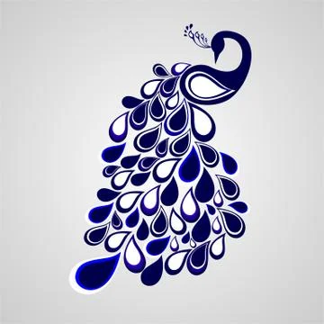 Peafowl Stock Illustration