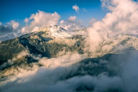 Peak in andes Stock Photos