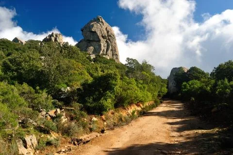 Peak Casteddu De Su Dinai, Sinnai Stock Photos