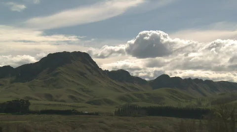 Peak clouds time lapse Stock Footage 821725