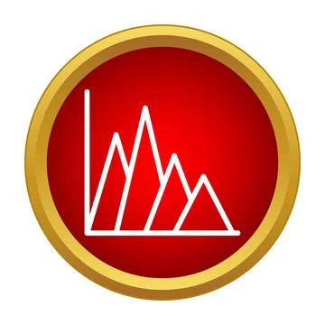 Peak data line graph business icon analysis 스톡 일러스트