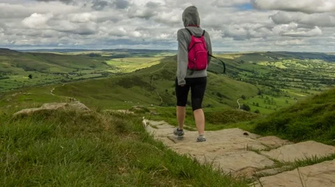 Peak District Hiking Timelapse Stock Footage 53451779
