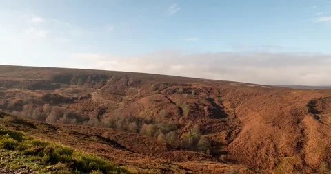 Peak District Hyper-lapse Moorland, 4K 23.976 Stock Footage 132061113