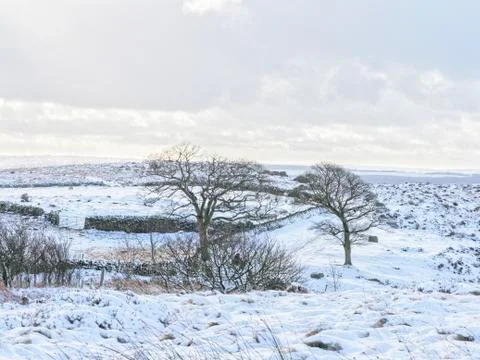 A Peak District winter Stock Photos