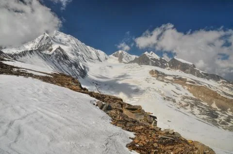 Peak in himalayas Foto stock