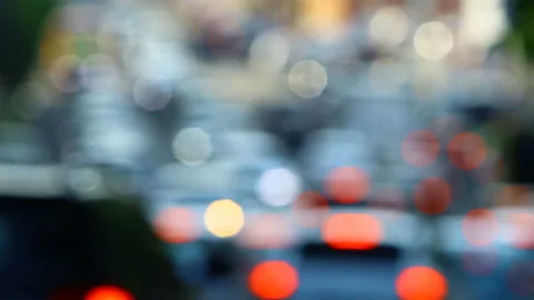 Peak hour. Traffic jam. Traffic congestion. Stock Footage 157671698