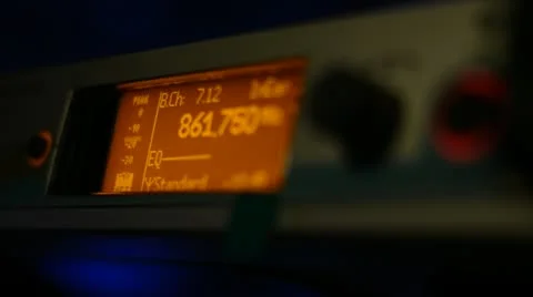 Peak level on audio device Stock Footage 22008005