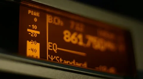 Peak level on audio device . Stock Footage 22008006