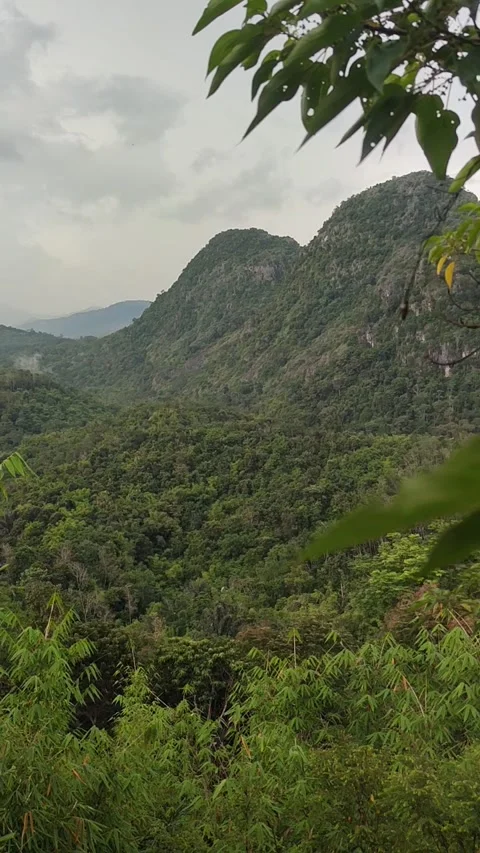 Peak of Mount Langgara Stock Footage 274016690