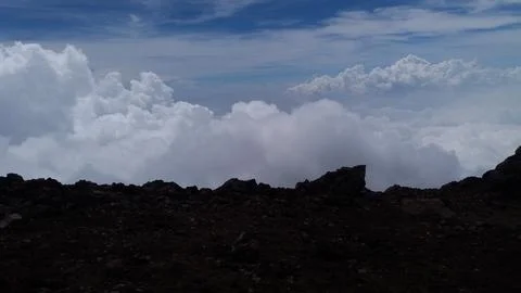 Peak of Mount Slamet Stock Photos