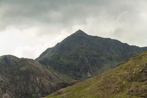 Peak of mount Snowdon Stock Photos