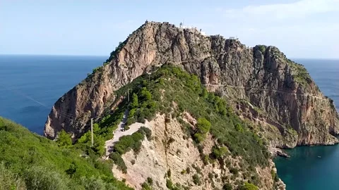 Peak mount , view point in sea coastline Stock Footage 266292228