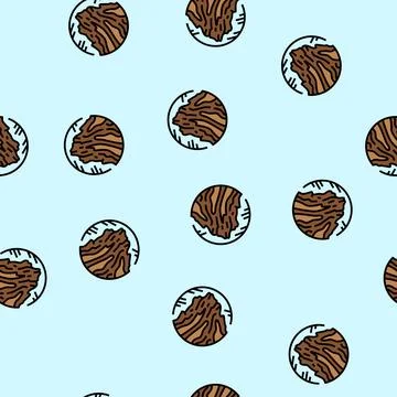 Peak mountain landscape vector seamless pattern Illustrazione stock