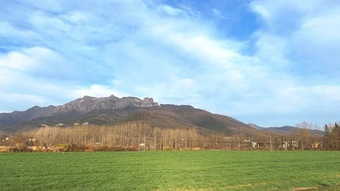 Peak of Puigsacalm Stock Footage 137668487