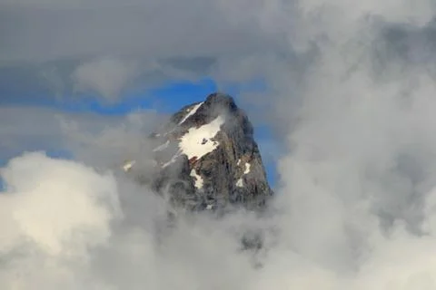 Peak through the clouds Stock Photos