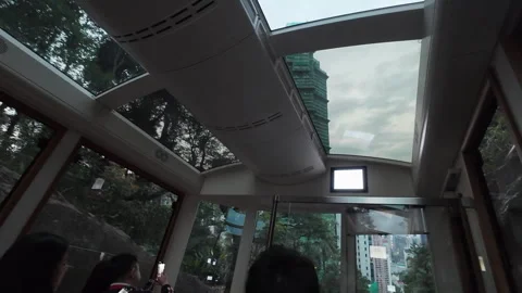 Peak Tram. Stock Footage 304208239