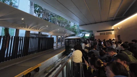 Peak Tram. Stock Footage 304210501