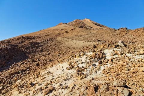 Peak of volcano Mount Teide Stock Photos