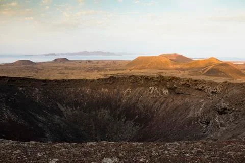 Peak of the volcano Stock Photos