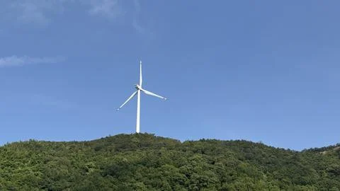 Peak windmill Stock Photos