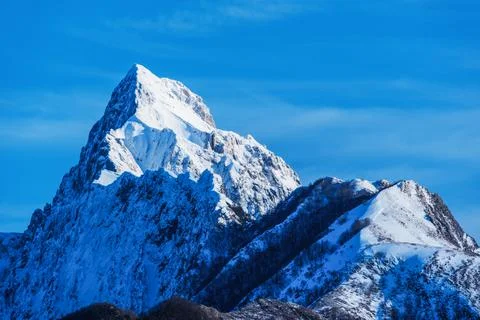 Peak in winter Foto stock