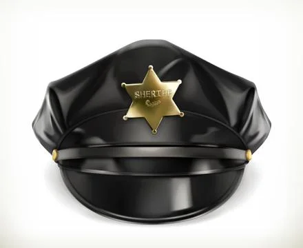 Peaked cap, vector icon Stock Illustration