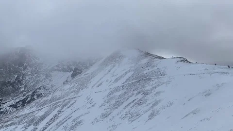 Peaks of Kasprowy Mountains Stock Footage