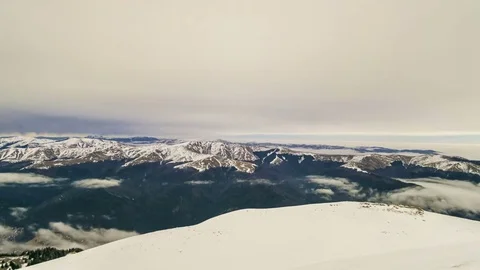 Peaks of mountains above the clouds Stock-Footage 84726116