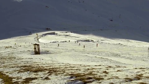 Peaks of mountains above the clouds Video stock 84775641