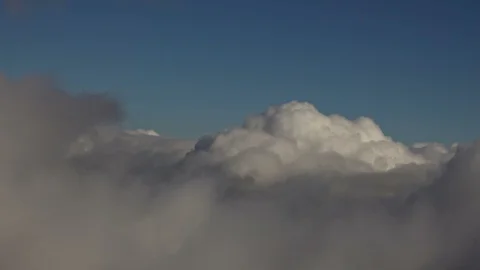 Peaks of mountains above the clouds Stock Footage 86290176
