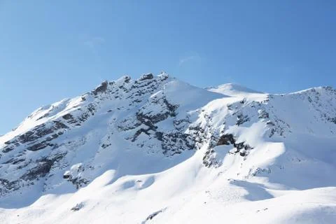 Peaks of mountains Stock Photos