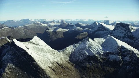 Peaks in The North of Norway Video stock 81456863