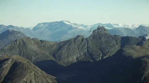 Peaks in The North of Norway Stock Footage 81457486