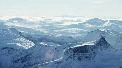 Peaks in The North of Norway Stock Footage 81458823
