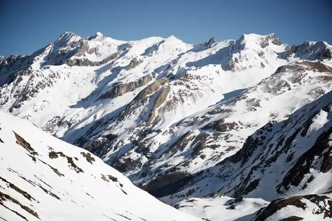Peaks in the Pyrenees Stock Photos
