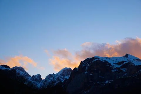 Peaks in the Pyrenees Stock Photos