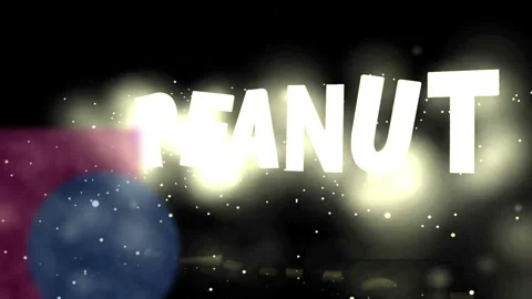 Peanut. Animated text, Stock Footage 296193842