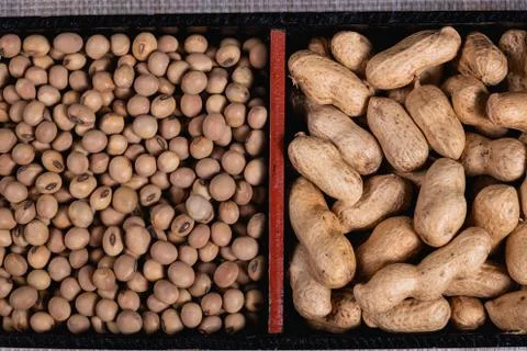 Peanut background Stock Photos