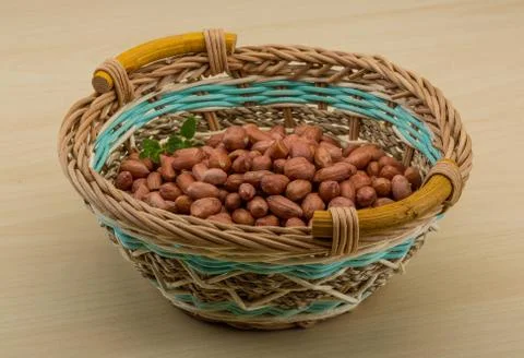 Peanut in the bowl Stock Photos