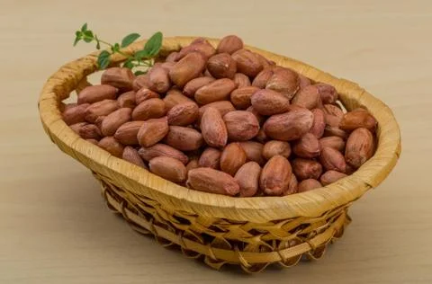 Peanut in the bowl Stock Photos