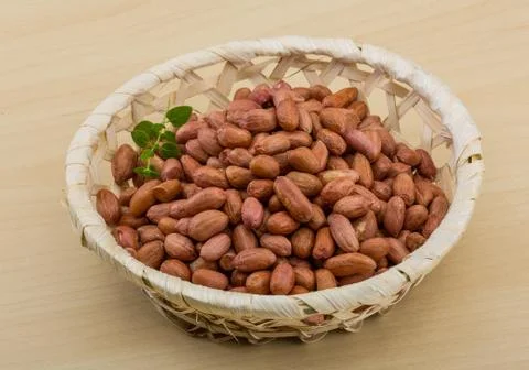 Peanut in the bowl Stock Photos