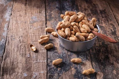 Peanut in a bowl Stock Photos