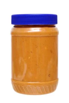 Peanut butter jar Stock Photos