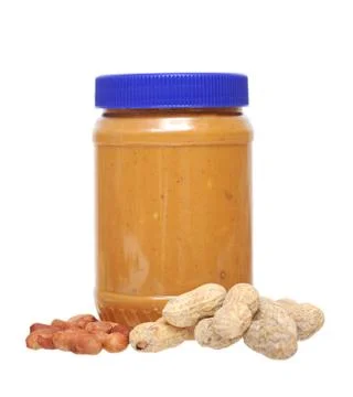 Peanut butter jar Stock Photos