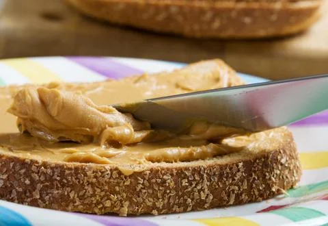 Peanut butter spread Foto stock