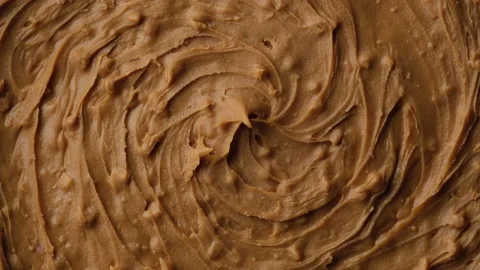 Peanut butter top view rotating Stock-Footage 147849576