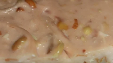 Peanut cake on plate Stock Footage 291281475